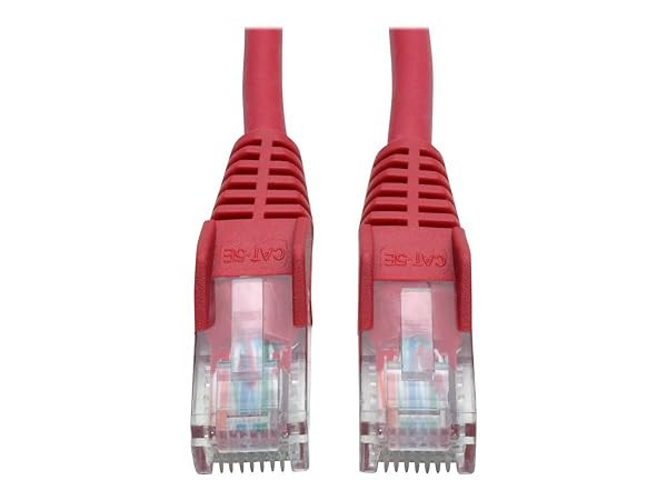 Tripp Lite 25-ft Cat5e 350MHz Snagless Patch Cable (RJ45 M/M) - Red for Fast Networking