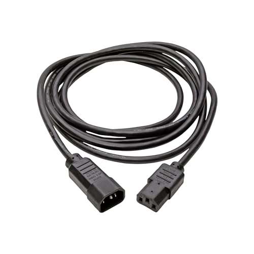 TRIPP LITE Tripp Lite 10ft Power Extension Cord 10A 18AWG (IEC-320-C14 to C13) - Reliable Black Computer Cable - View 4 of 4
