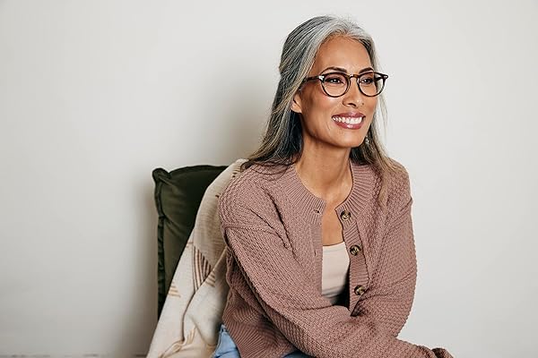 Peepers by PeeperSpecs Peepers Brain Trust Round Reading Glasses Tortoise 47 1.25 Stylish and Comfortable Eyewear for Clear Vision - View 3 of 3