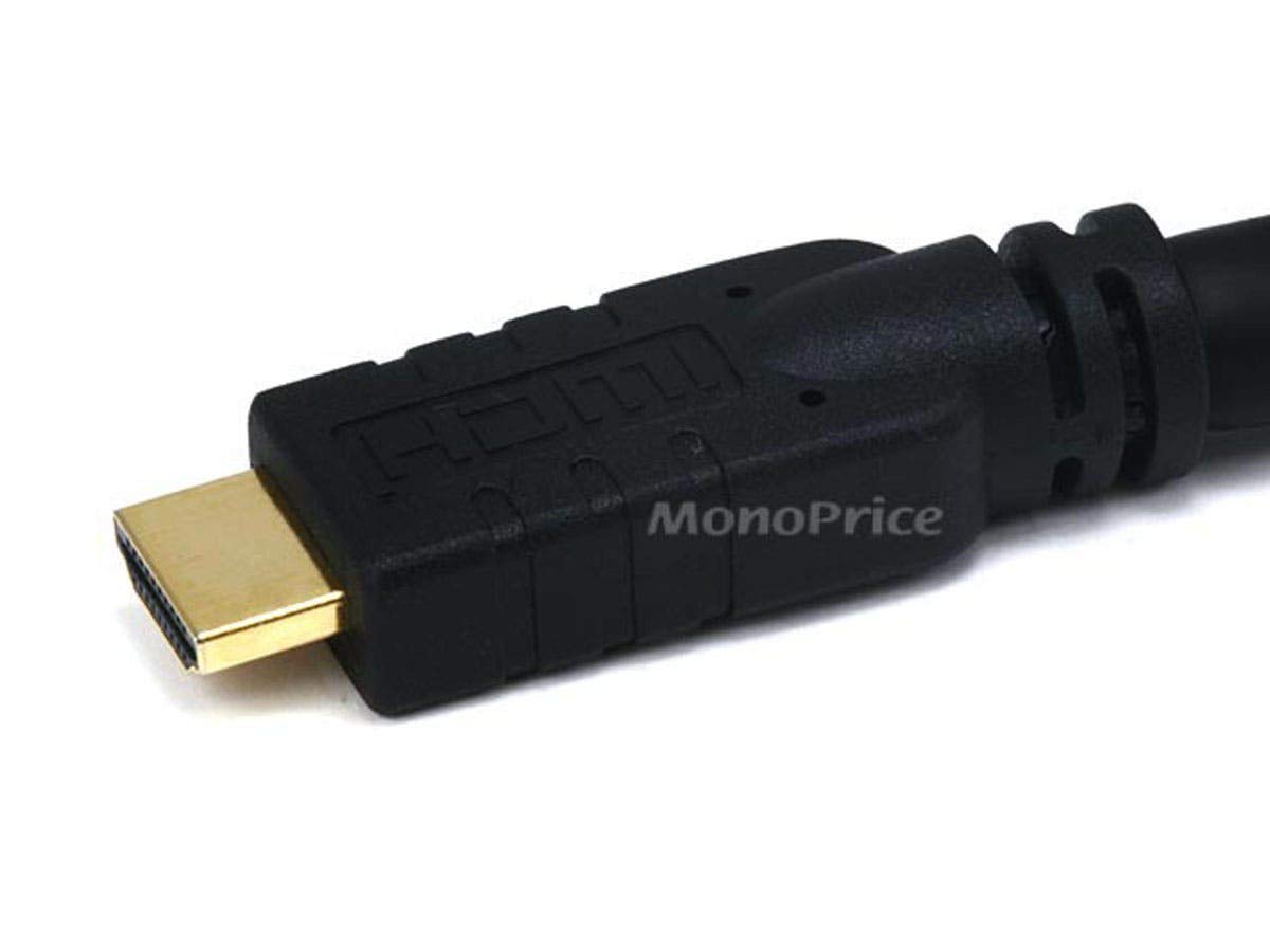Monoprice 102810 50 Feet 22AWG CL2 HDMI to DVI Adapter Cable Black for High Quality Video Connection - View 3 of 3