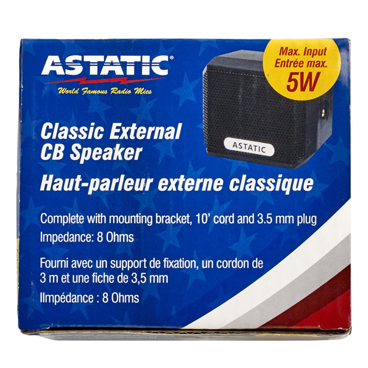 Astatic Astatic 302VS4 External 5 Watt CB Speaker 8 Ohms Impedance High Quality Sound - View 5 of 8