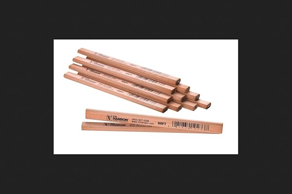 Hanson C H Company "Buy C.H. Hanson 7" Carpenter Pencil - Beige Wood, Perfect for Precision Marking | 1 pc"