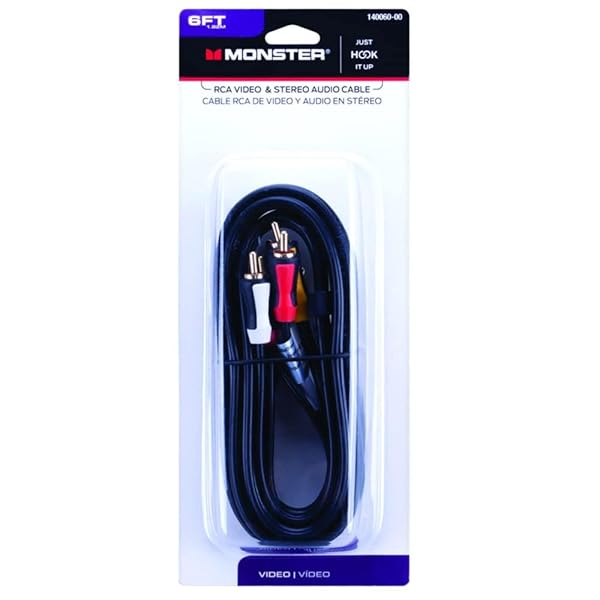 Monster Monster Cable RCA 6' Audio-Video Cable - Affordable Quality for Home Entertainment - View 5 of 5