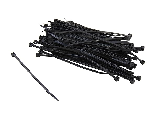 Nippon Labs "Buy Nippon Labs CT-4MINI-BK 4" Mini Cable Ties - 100 Black Ties per Bag for Organizing Cables"