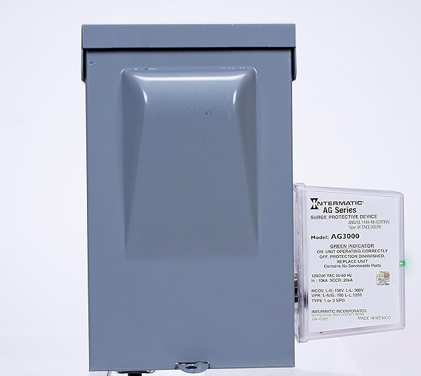 Intermatic Intermatic AG3000 Universal HVAC Surge Protective Device for 120/240 VAC with TPMOV Technology and Watertight Enclosure UL Listed - View 6 of 7