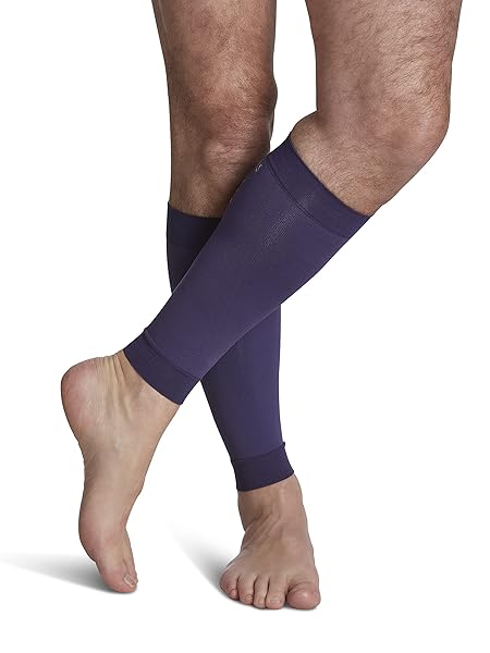 Sigvaris Sigvaris Unisex Performance Compression Running Sleeve 412V 20-30mmHg Large Purple for Enhanced Athletic Support