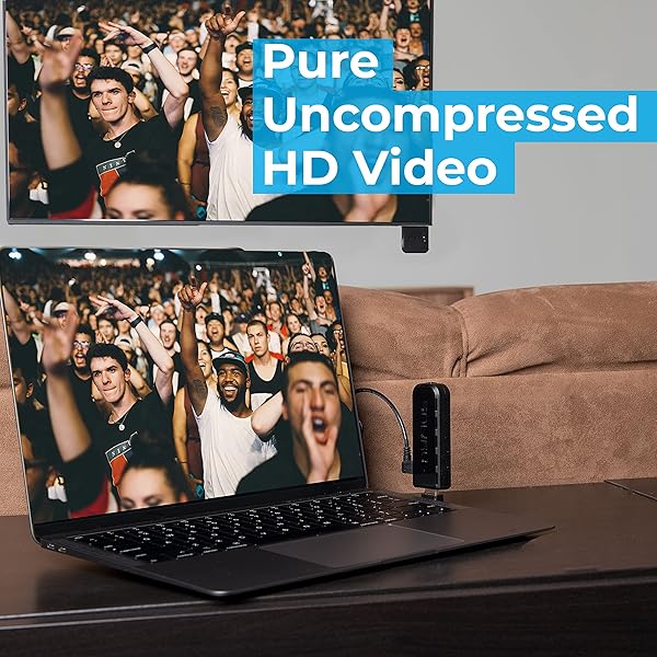 Nyrius Nyrius Aries Pro Wireless HDMI Transmitter & Receiver: Stream 1080p HD Video to HDTV/Projector from Laptop, PS4, Netflix & More - View 4 of 10