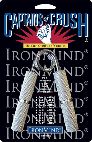 IronMind Boost Grip Strength with Captains of Crush 100 lb Hand Gripper Trainer - Ultimate Workout Tool