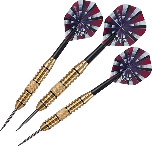 Viper Viper Elite Brass Steel Tip Darts - 24 Grams for Precision & Performance