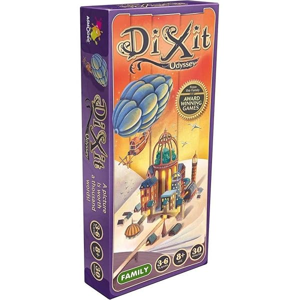 Asmodee Dixit Odyssey Board Game Expansion 84 New Cards for Creative Storytelling Fun Family Game for Kids and Adults Ages 8 Plus 3 to 6 Players 30 Min Playtime