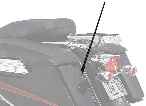 Kuryakyn "Upgrade Your Ride: Kuryakyn 865 17" Flexible Antenna for Harley, Indian & Victory Motorcycles - Black" - View 3 of 4
