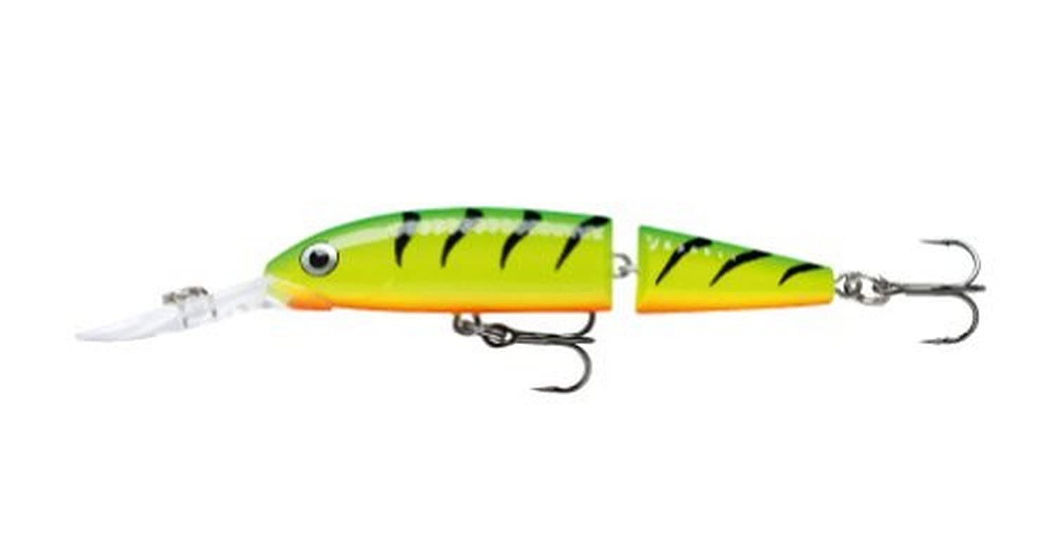 Rapala Jointed Deep Husky Jerk 12 Firetiger Fishing Lure for Effective Angling and Catching Big Fish