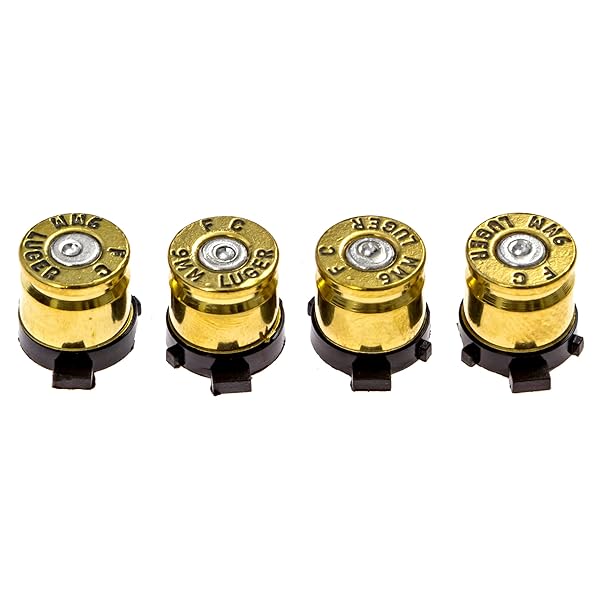 Crazy Controllerz Custom Bullet Buttons for PS4/PS5 Controllers - Real 9MM Casings & Tools Included - View 6 of 8