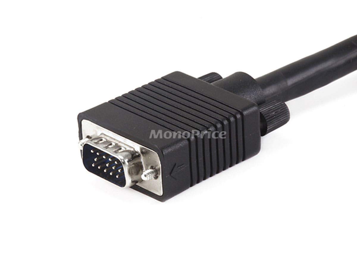 Monoprice Monoprice 105544 10FT VGA to 5 BNC RGB Video Cable for HDTV Monitor Black - View 2 of 3