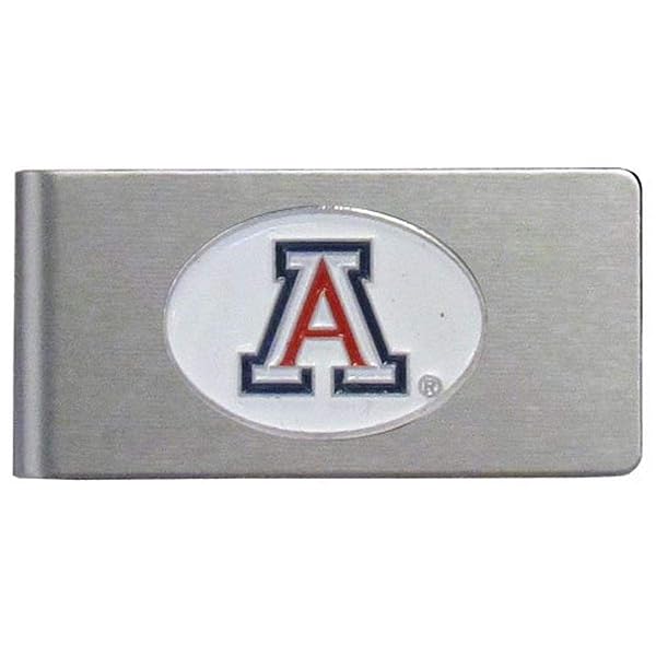 Siskiyou Shop NCAA Arizona Wildcats Brushed Metal Money Clip - Stylish Team Color Accessory for Fans