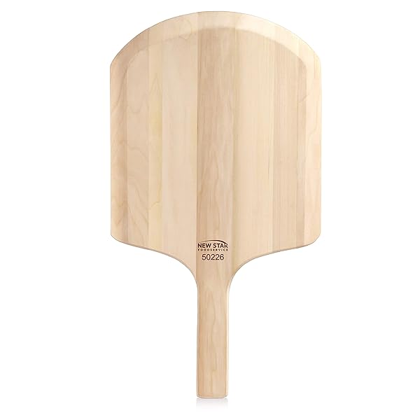 New Star Foodservice "New Star Foodservice 50226 Wooden Pizza Peel - 14" x 12" Restaurant-Grade with 8" Handle, Perfect for Home & Professional Use"