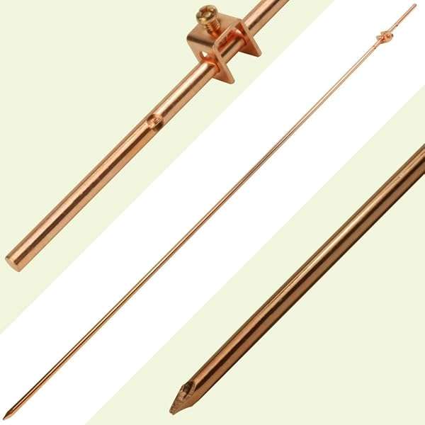 Skywalker Skywalker 4ft Copper Ground Rod with Wire Clamp - Protects Electric Fences, Antennas & Generators - View 2 of 6