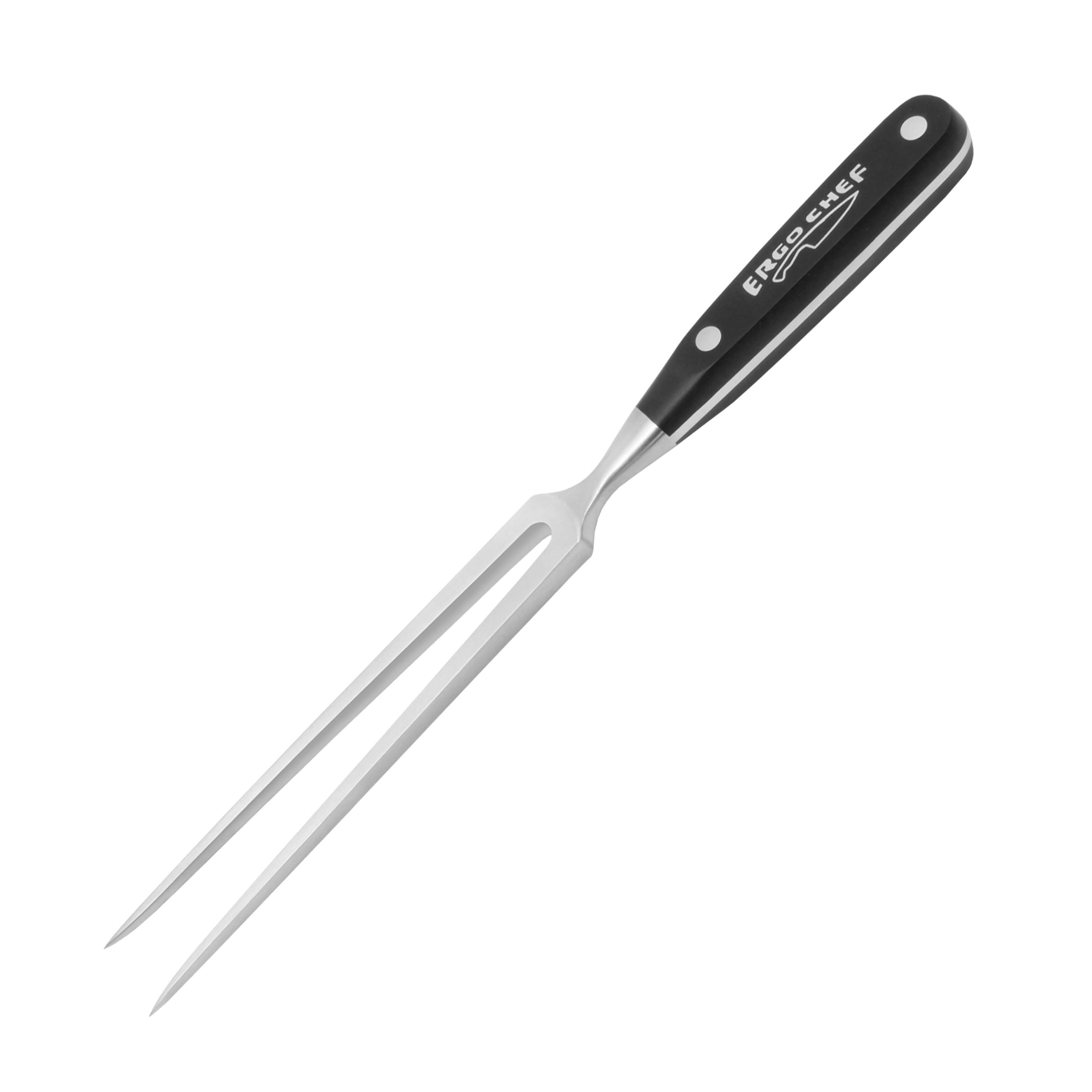 Ergo Chef Pro Series 8 Inch Carving Fork Black for Precision Cutting and Serving