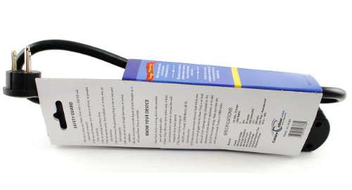 CABLESONLINE.COM ATLANTIC COMPUTERTECH 6 Outlet Surge Strip with 90 Joules Protection & 2ft Cable - Horizontal Design for Home & Office - View 7 of 8