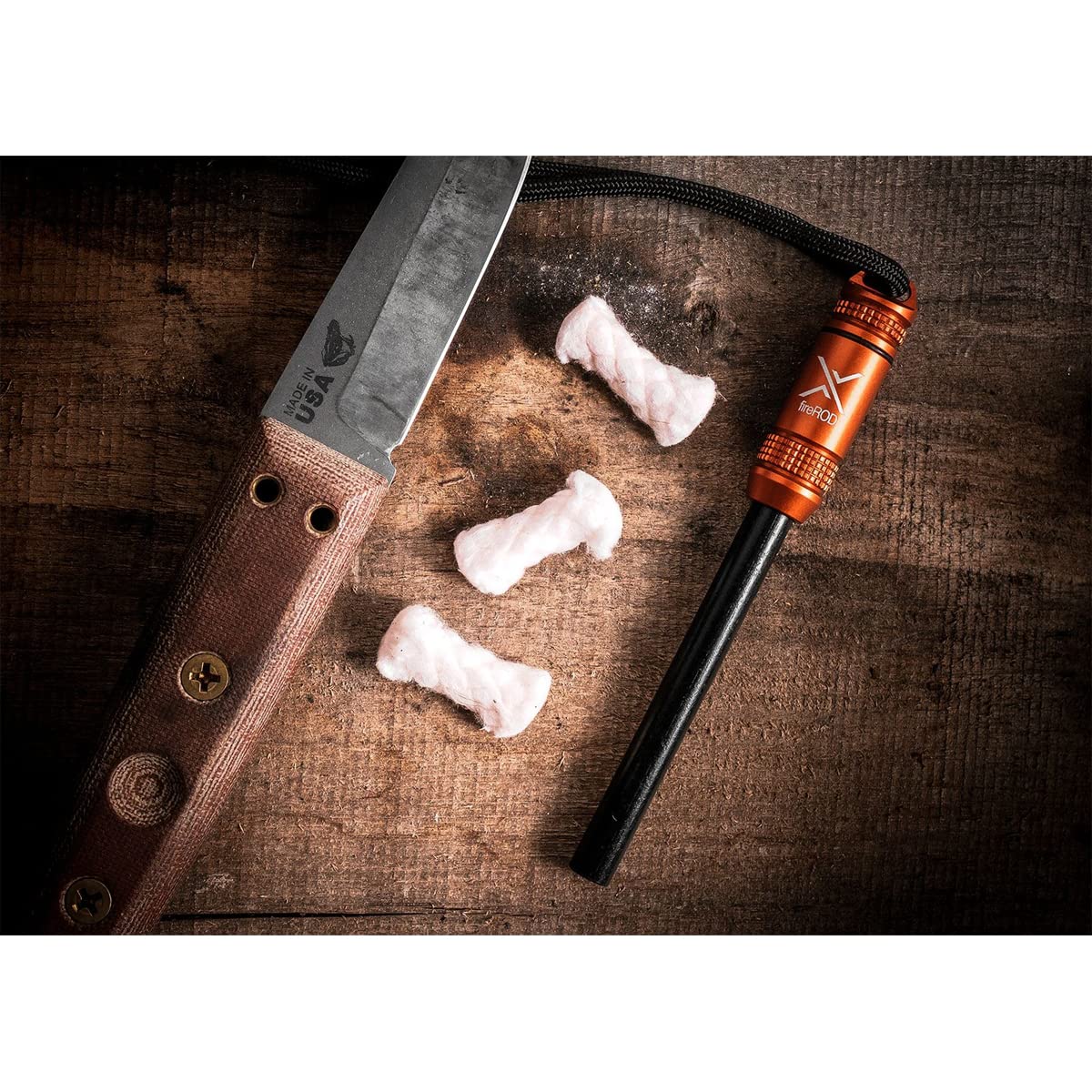 Exotac fireROD Ferrocerium Fire Starter Black for Reliable Outdoor Fire Making - View 5 of 6