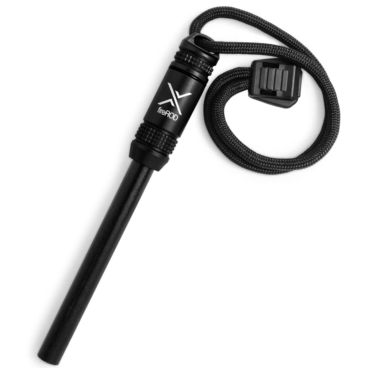 Exotac fireROD Ferrocerium Fire Starter Black for Reliable Outdoor Fire Making