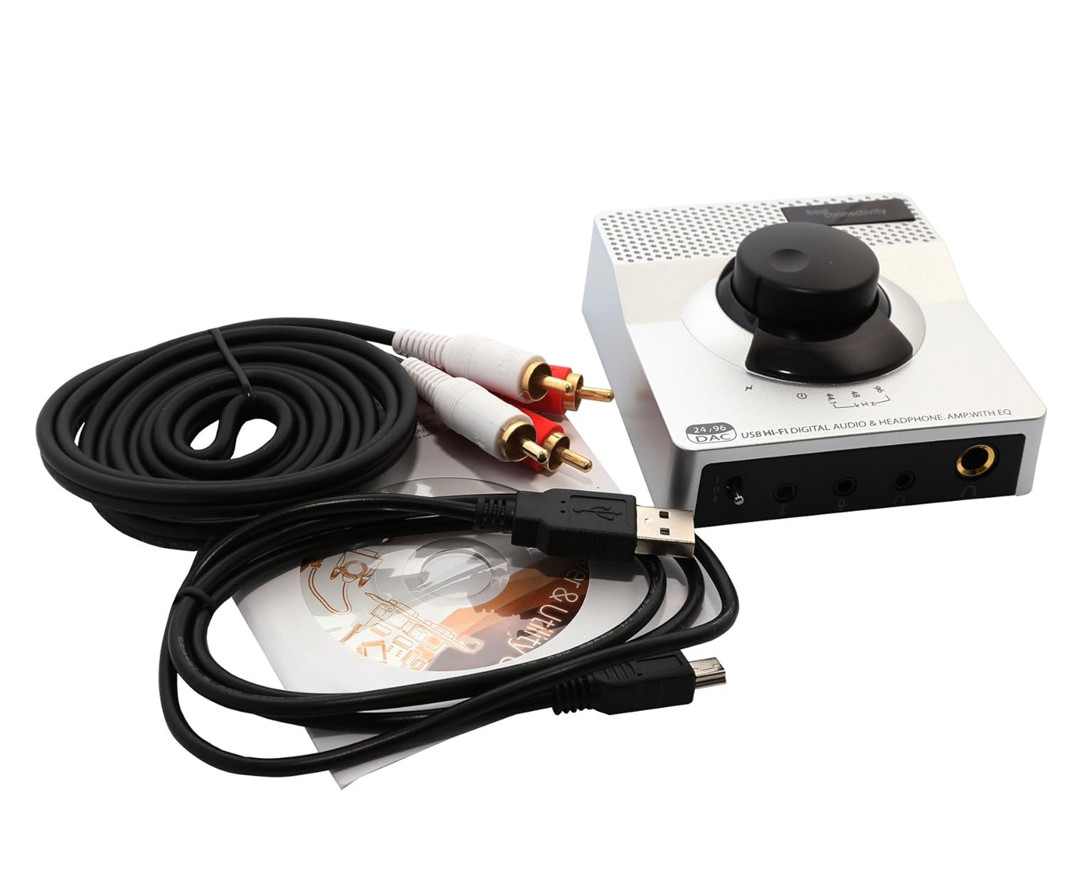 Syba Syba USB 24 Bit 96 KHz DAC Headphone Amplifier with 2 Stage EQ Digital Coaxial and RCA Output SD-DAC63118 - View 7 of 7