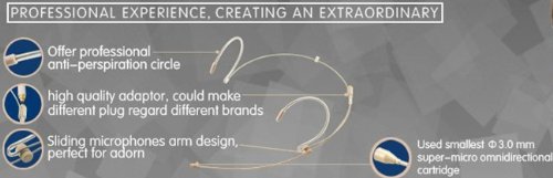 J K J K Professional Headset MIC-J 071S: Lightweight Omnidirectional Microphone for Sennheiser Wireless Systems - View 2 of 8