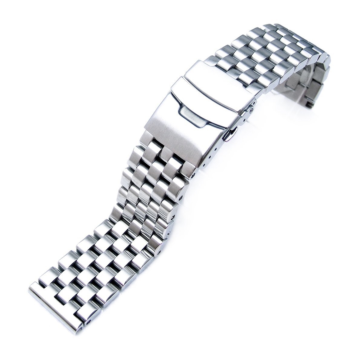 22mm Metal Band by MiLTAT MiLTAT 22mm Straight End Universal Watch Band with Engineer Screw-Links Design for Durable and Stylish Timepiece Replacement