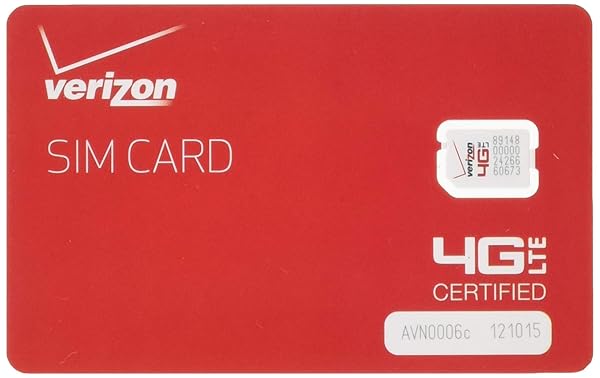 Verizon Verizon 4G LTE Nano SIM Card for iPhone - Non-NFC, Compatible Only with iPhone Devices