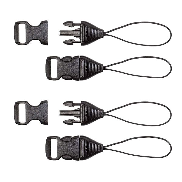 OP/TECH USA Mini QD Loops 1mm - Black System Connectors for Secure Gear Attachment