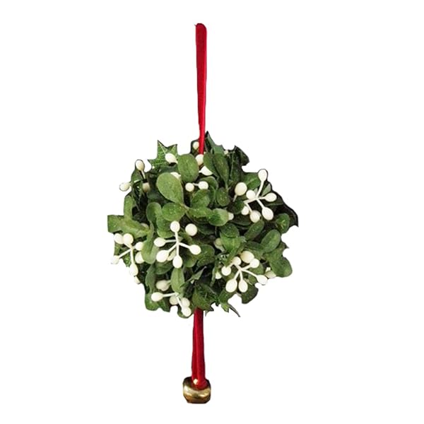 Kurt S. Adler Shop Kurt Adler J9846 Mistletoe Ball Christmas Ornament - Perfect Holiday Decor!