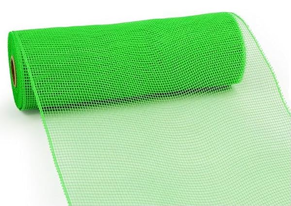 Craig Bachman "Deco Poly Mesh Lime Green 10"x30' - Perfect for Bows & Wreaths for Spring, Christmas & St. Patrick's Day" - View 2 of 2