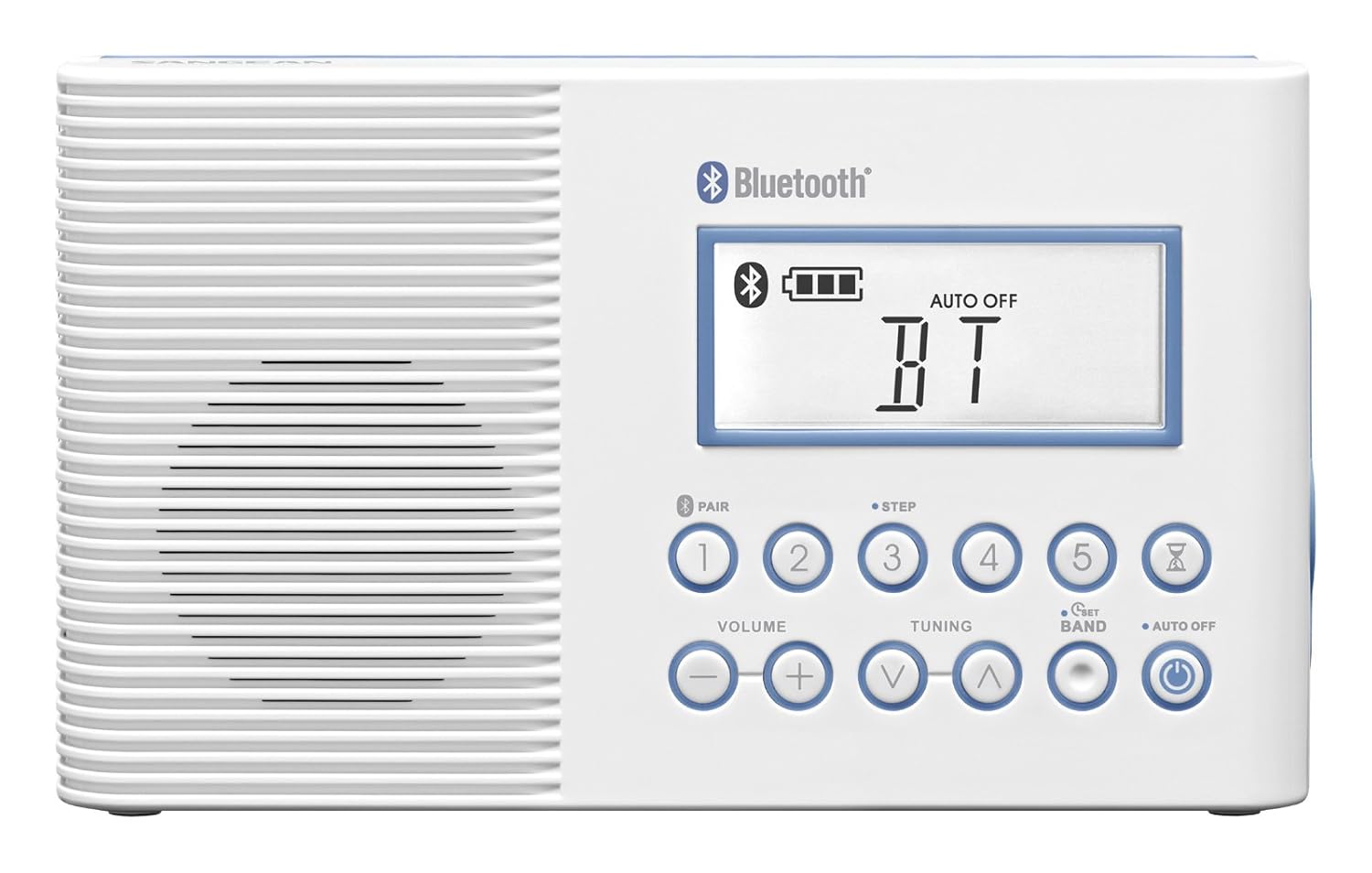Sangean Sangean H202 Waterproof Shower Radio with AM FM and Weather Alert in White - View 2 of 9