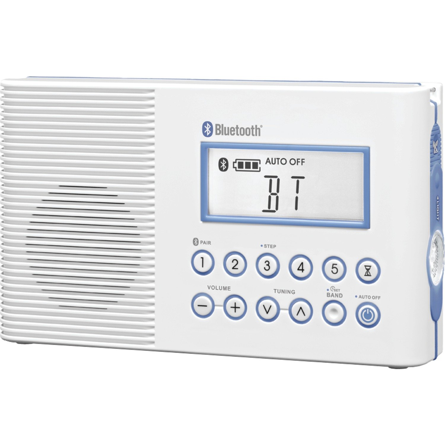 Sangean Sangean H202 Waterproof Shower Radio with AM FM and Weather Alert in White