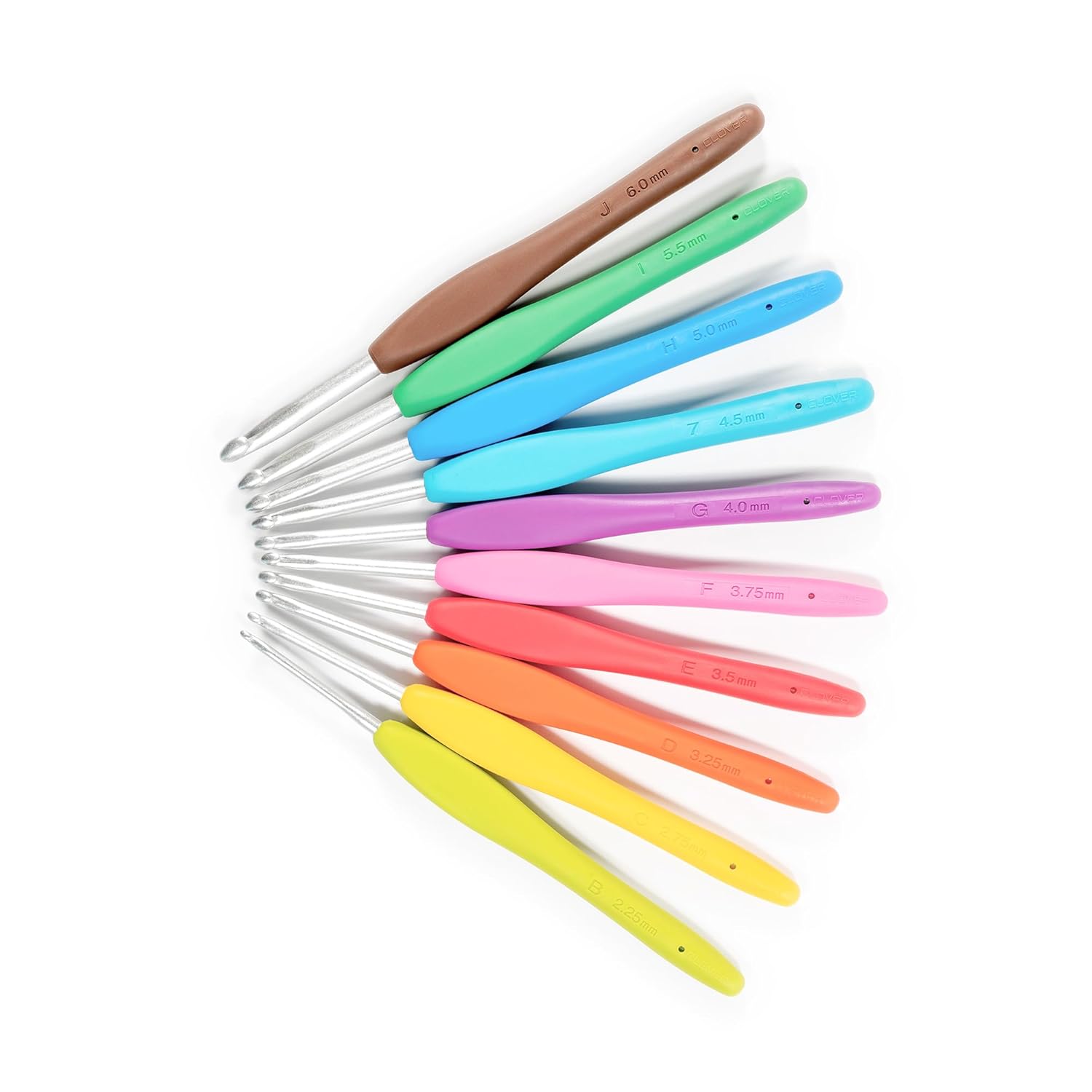 Clover Clover 3672 Amour Crochet Hook Set 10 Sizes for Easy and Comfortable Crocheting - View 3 of 5