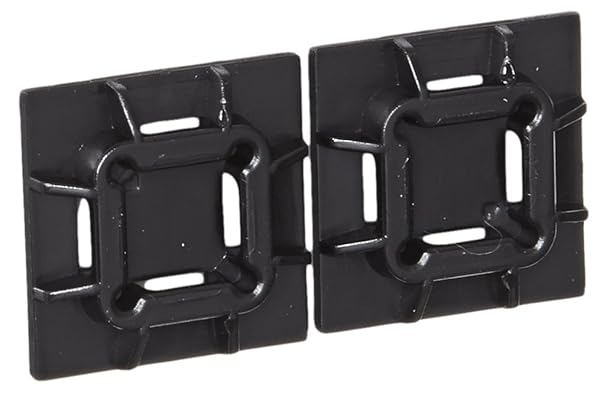 Panduit Buy Panduit SGABM20-AV-C300 Super-Grip Cable Tie Mounts - Adhesive, Weather Resistant Nylon 6.6, Black (100-Pack)