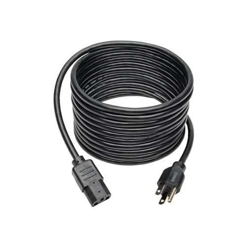 TRIPP LITE Tripp Lite 15ft Power Cord 10A 18AWG NEMA 5-15P to IEC-320-C13 - Reliable Black Computer Cable - View 3 of 3