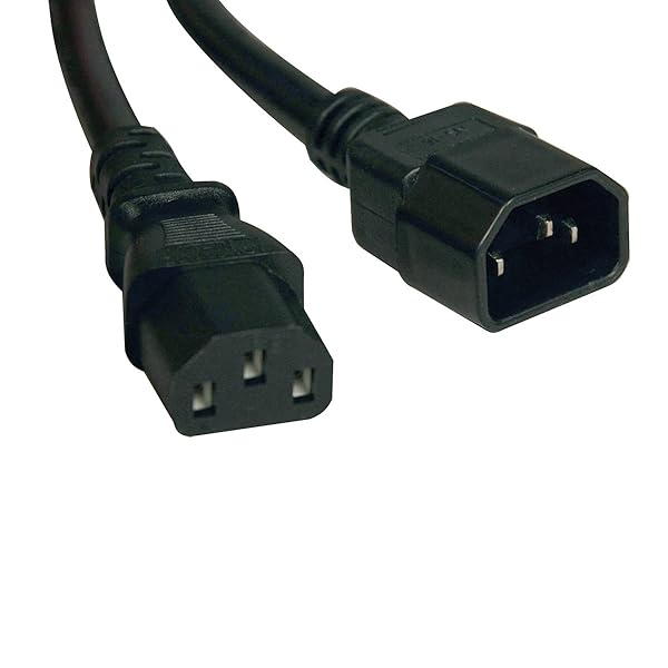 TRIPP LITE Tripp Lite 2-ft Power Extension Cord 10A 18AWG (IEC-320-C14 to C13) - Reliable Black Computer Cable