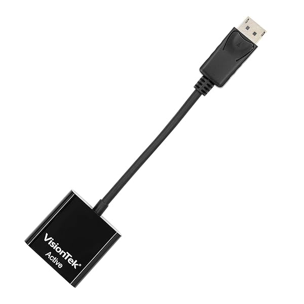 VisionTek VisionTek DisplayPort to VGA Active Adapter M/F 900342 for High Quality Video Connection