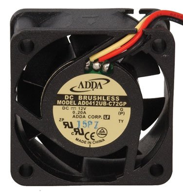 ADDA Adda AD0412UB-C72GP Fan 12 VDC 10.6 CFM Ball Bearing Compact Size 40mm x 40mm x 20mm Ideal for Cooling Applications