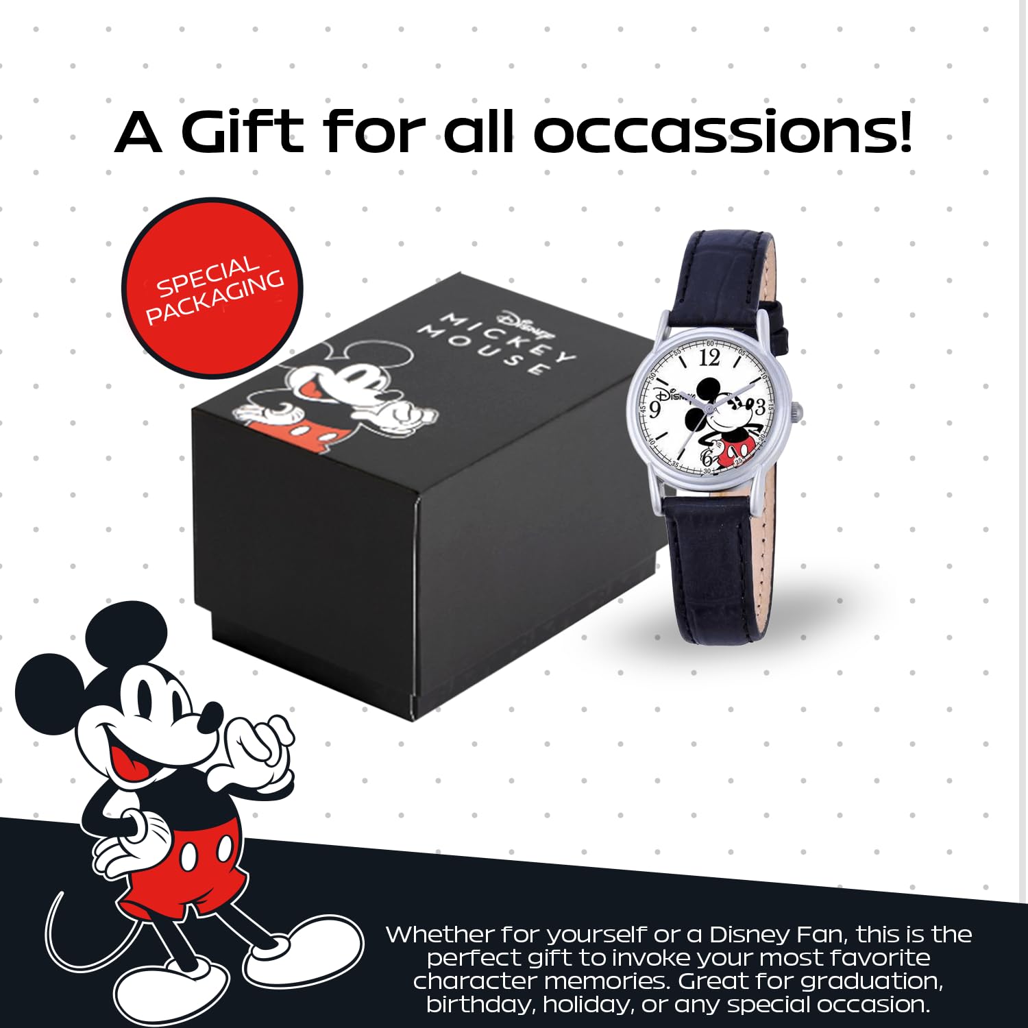 Disney Women's Mickey Mouse Cardiff Watch Stylish Timepiece for Everyday Wear - View 6 of 6