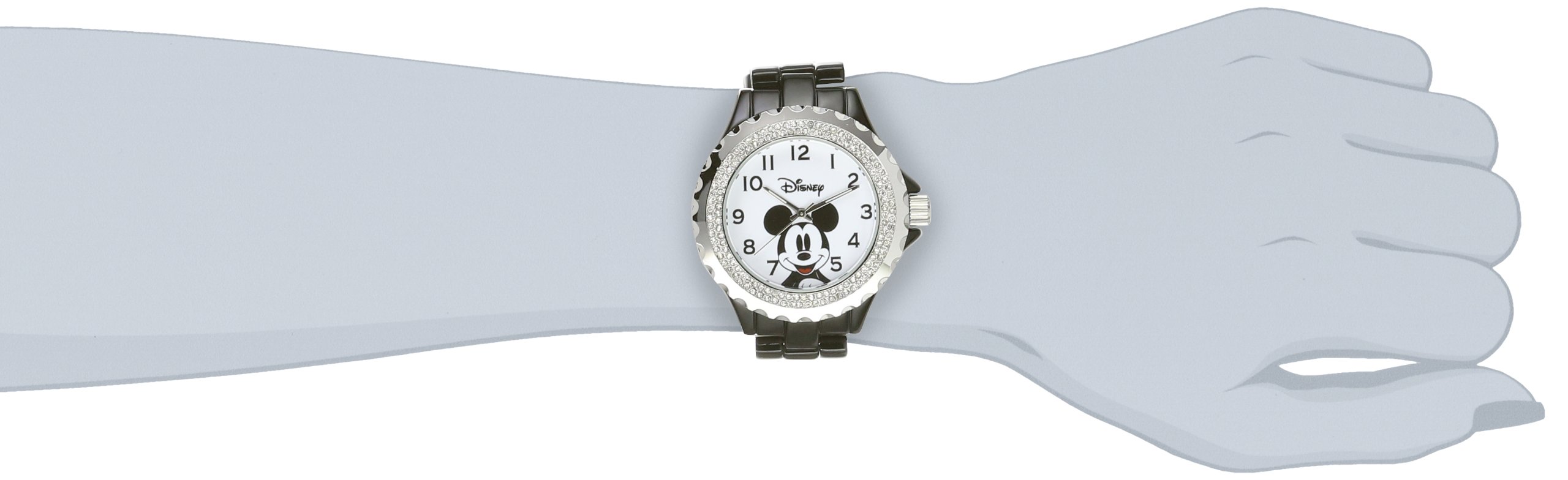 Disney Women's Mickey Mouse Enamel Sparkle Bracelet Watch Stylish Timepiece for Disney Fans - View 2 of 3