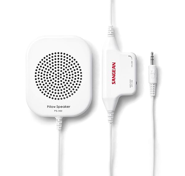 Sangean Sangean PS-300 Pillow Speaker with In-line Volume Control and Amplifier (White) - View 2 of 5