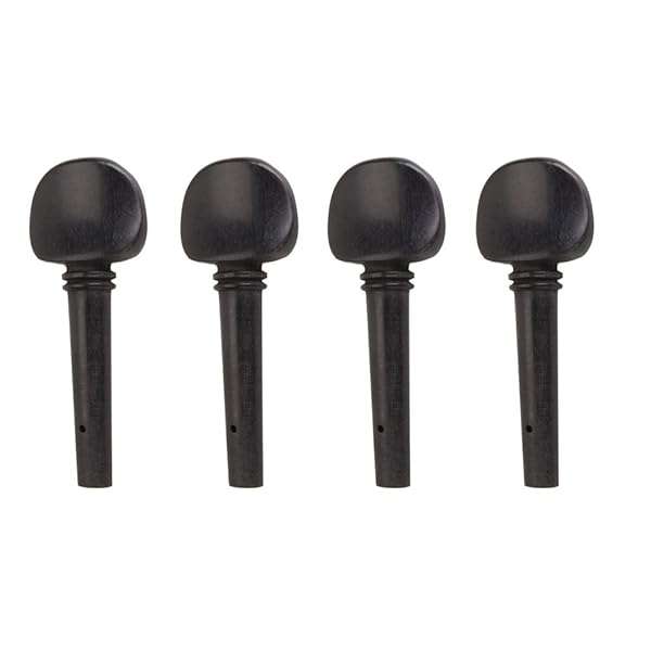 Premium 4/4 Ebony Violin Tuning Pegs Set - Enhance Your Instrument's Performance
