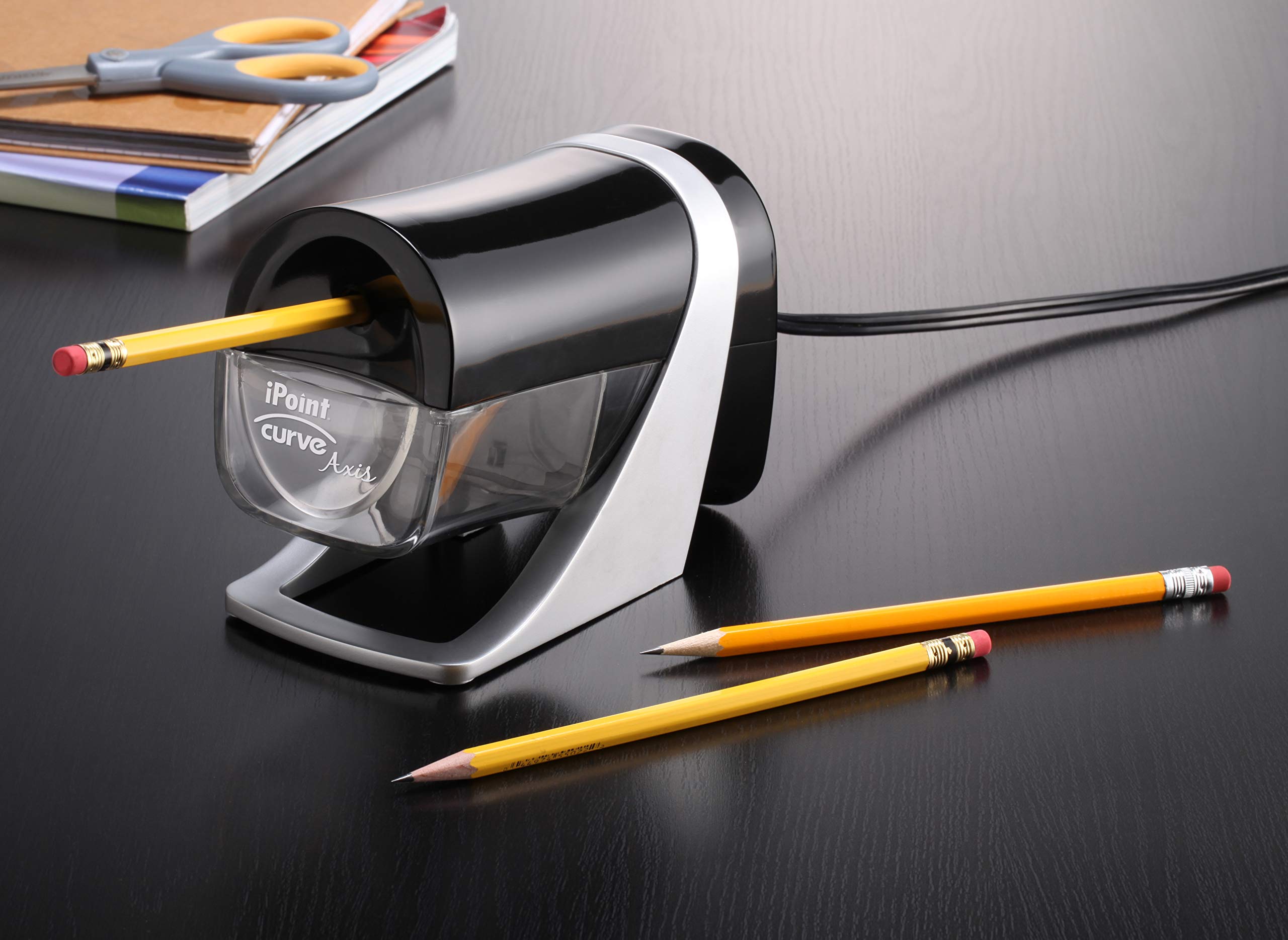 Westcott iPoint Curve Axis Electric Heavy Duty Pencil Sharpener 15512 for Quick and Efficient Sharpening - View 3 of 3