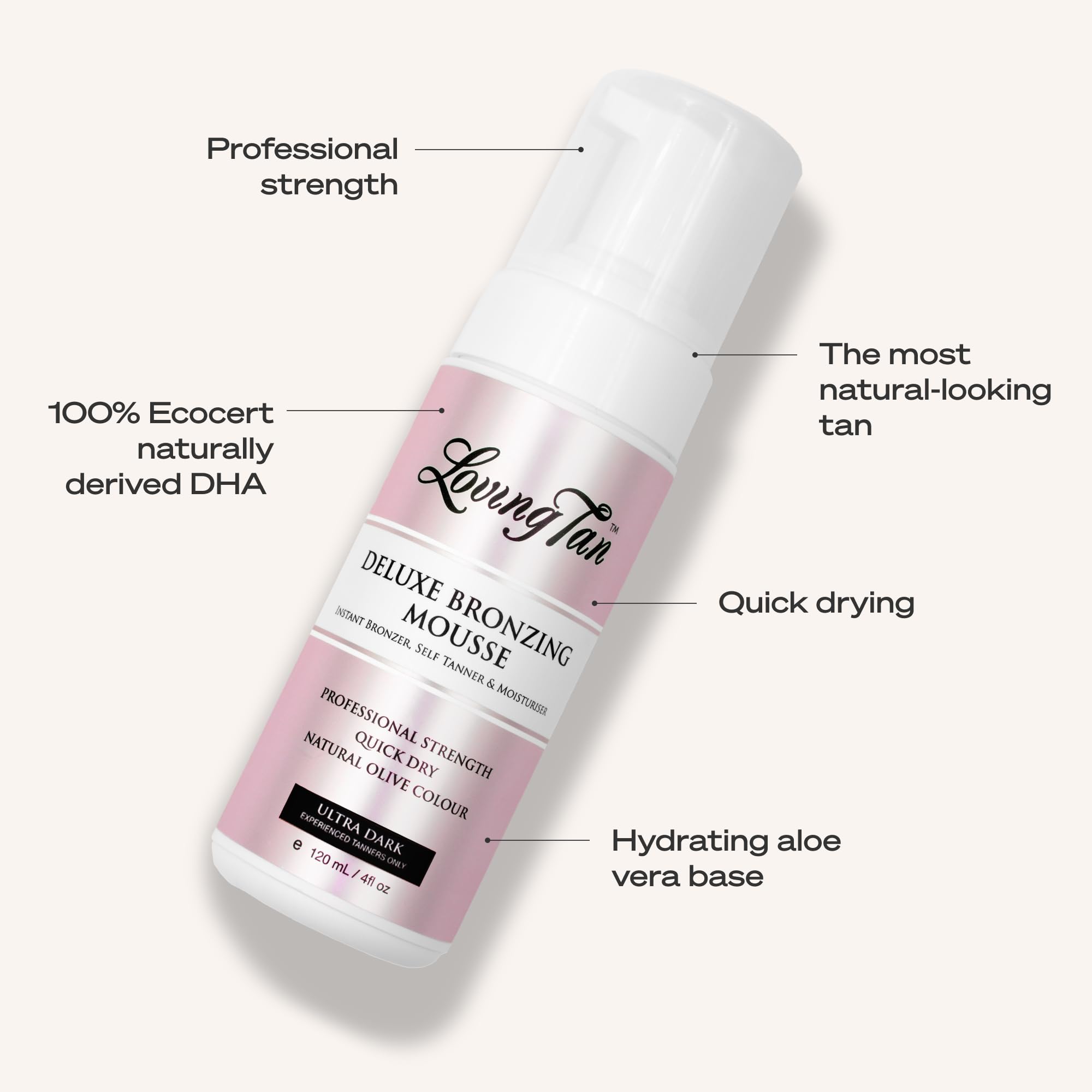 Loving Tan Deluxe Bronzing Mousse Ultra Dark for a Flawless Sun-Kissed Glow - View 5 of 7