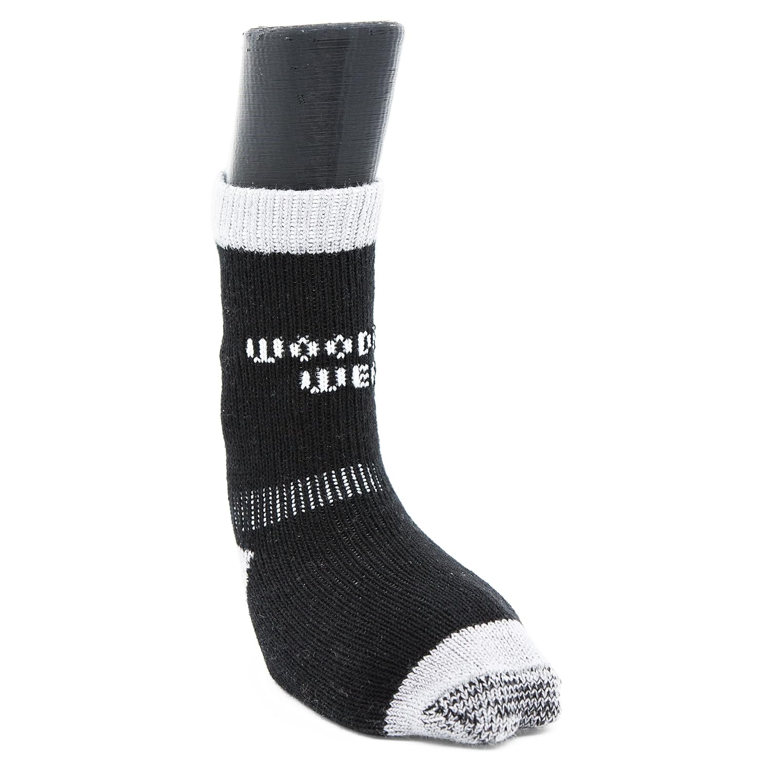 Woodrow Wear Woodrow Wear Power Paws Greyhound Edition Advanced Dog Socks Black Grey Size M for Dogs 40 to 70 Pounds