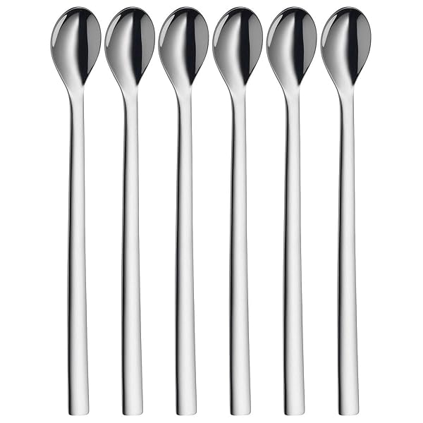 WMF WMF Nuova Long Cocktail Spoon Set - 6 Stainless Steel Pieces for Perfect Mixing