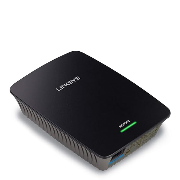 Linksys Boost Wi-Fi Coverage with Linksys RE2000 N600 Dual-Band Range Extender - Fast & Reliable Connectivity