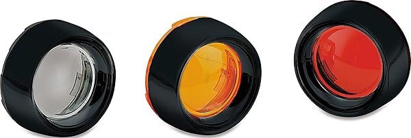 Kuryakyn Upgrade Your Harley: Kuryakyn 5480 Deep Dish Bezel for 2000-19 Models with Smoke Lens & Gloss Black Finish - View 2 of 2